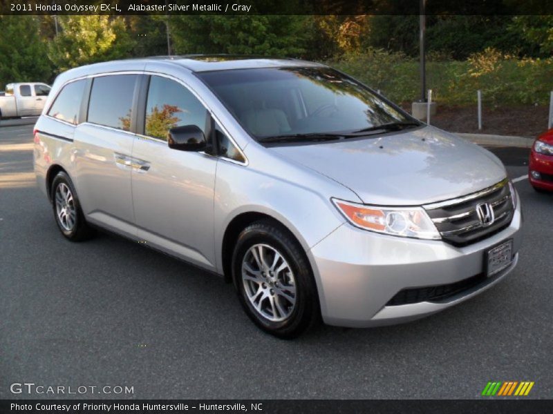 Alabaster Silver Metallic / Gray 2011 Honda Odyssey EX-L