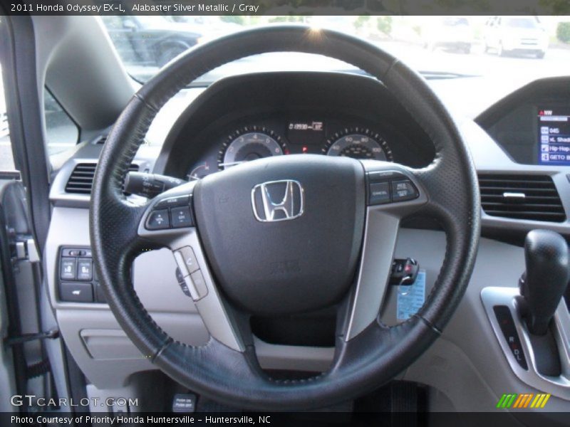 Alabaster Silver Metallic / Gray 2011 Honda Odyssey EX-L