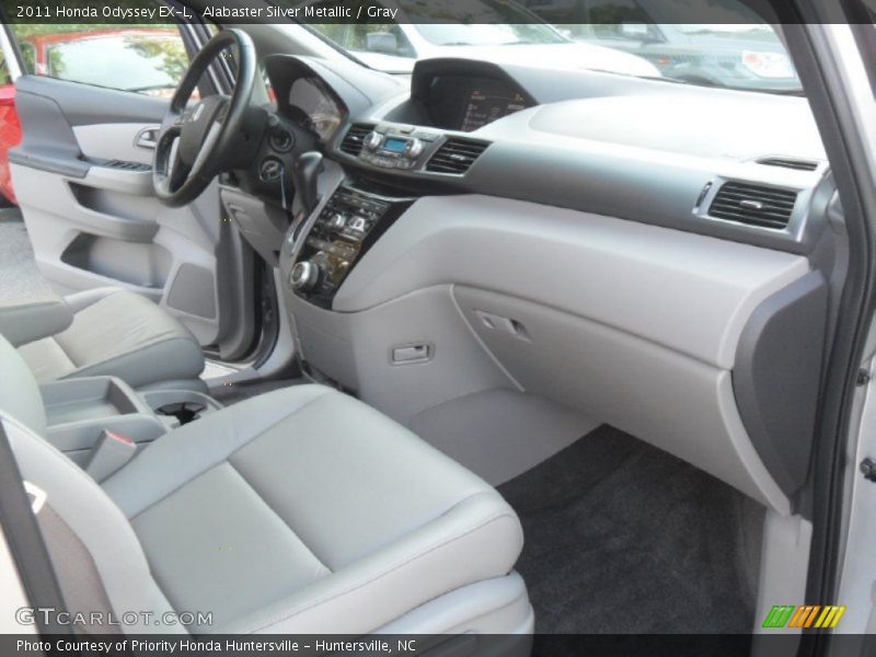 Alabaster Silver Metallic / Gray 2011 Honda Odyssey EX-L