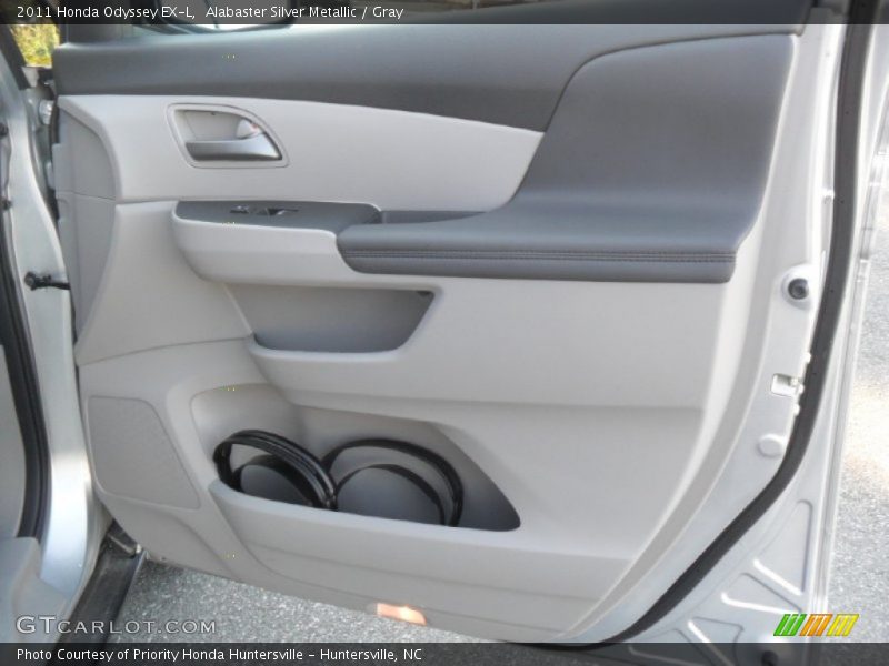 Alabaster Silver Metallic / Gray 2011 Honda Odyssey EX-L