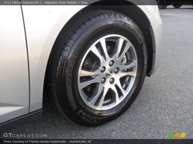 Alabaster Silver Metallic / Gray 2011 Honda Odyssey EX-L