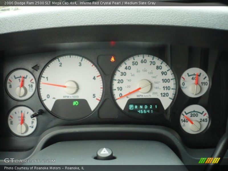 Inferno Red Crystal Pearl / Medium Slate Gray 2006 Dodge Ram 2500 SLT Mega Cab 4x4