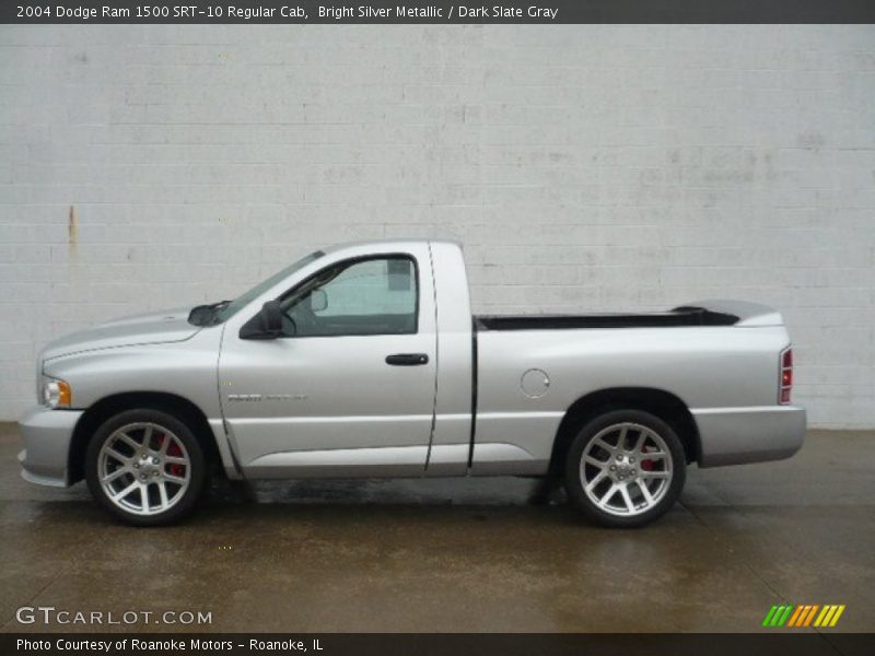 Bright Silver Metallic / Dark Slate Gray 2004 Dodge Ram 1500 SRT-10 Regular Cab