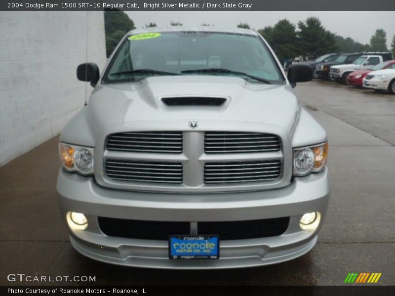 Bright Silver Metallic / Dark Slate Gray 2004 Dodge Ram 1500 SRT-10 Regular Cab