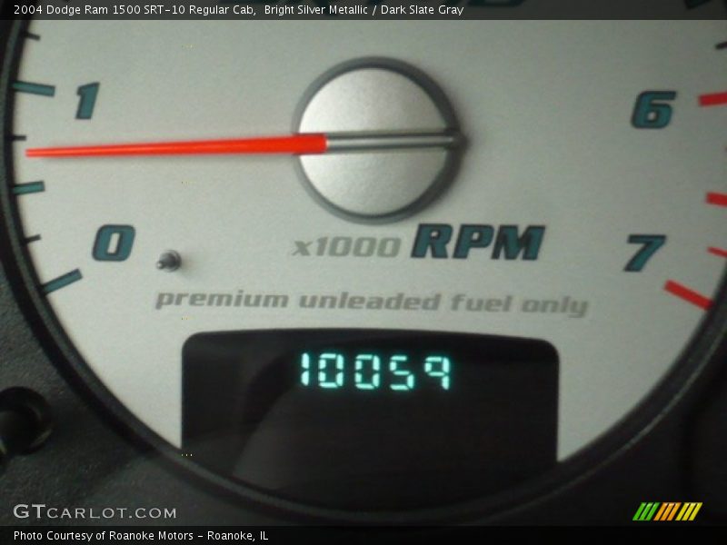 Bright Silver Metallic / Dark Slate Gray 2004 Dodge Ram 1500 SRT-10 Regular Cab