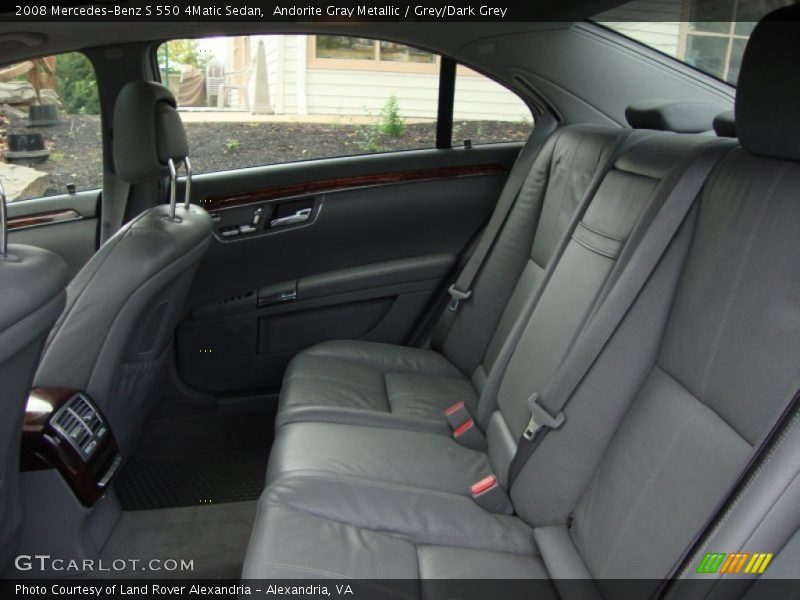 Andorite Gray Metallic / Grey/Dark Grey 2008 Mercedes-Benz S 550 4Matic Sedan