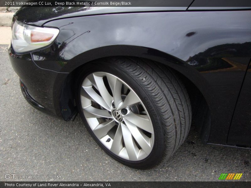 Deep Black Metallic / Cornsilk Beige/Black 2011 Volkswagen CC Lux