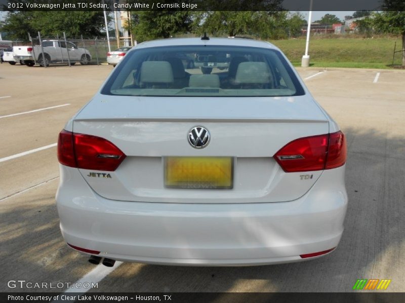 Candy White / Cornsilk Beige 2012 Volkswagen Jetta TDI Sedan