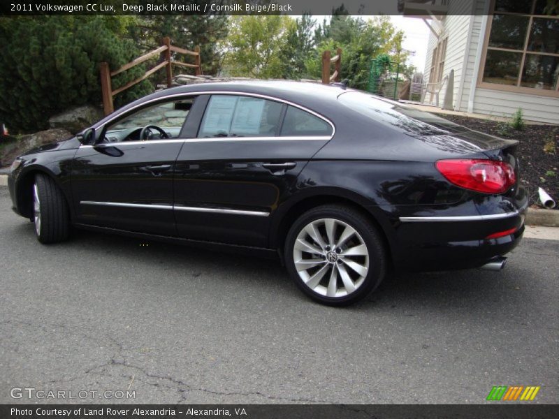 Deep Black Metallic / Cornsilk Beige/Black 2011 Volkswagen CC Lux