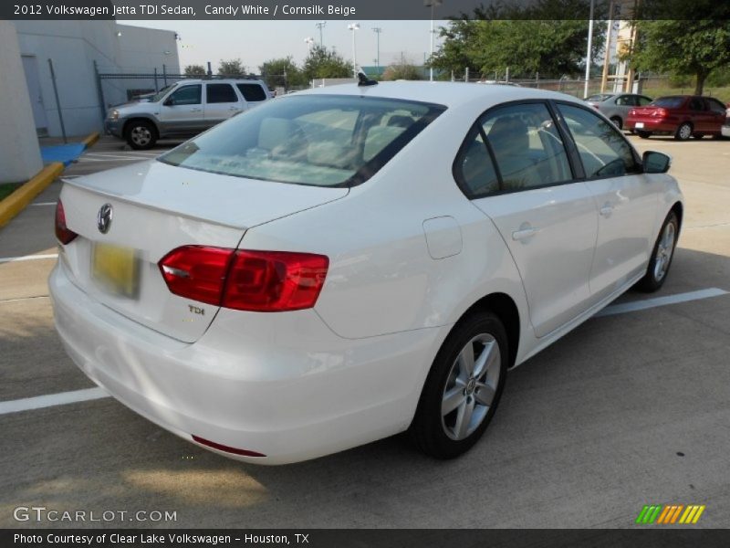 Candy White / Cornsilk Beige 2012 Volkswagen Jetta TDI Sedan