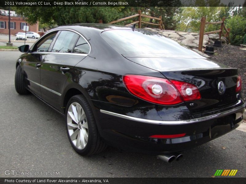 Deep Black Metallic / Cornsilk Beige/Black 2011 Volkswagen CC Lux