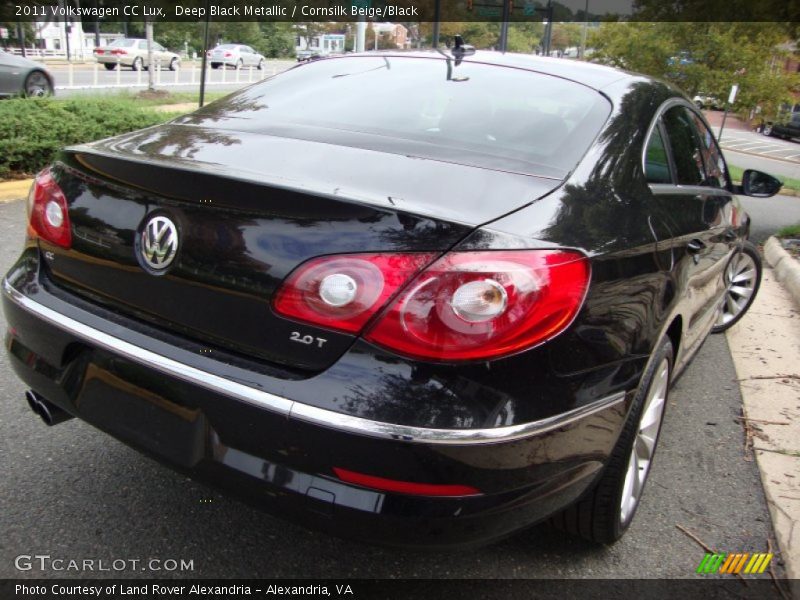 Deep Black Metallic / Cornsilk Beige/Black 2011 Volkswagen CC Lux