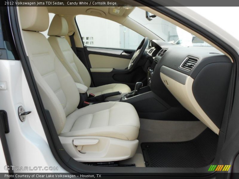 Candy White / Cornsilk Beige 2012 Volkswagen Jetta TDI Sedan