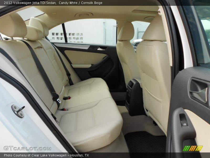 Candy White / Cornsilk Beige 2012 Volkswagen Jetta TDI Sedan