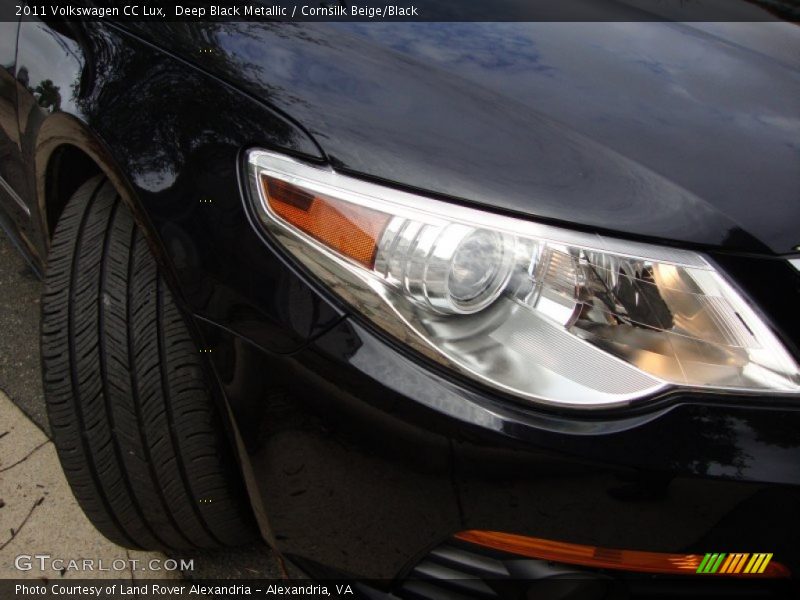 Deep Black Metallic / Cornsilk Beige/Black 2011 Volkswagen CC Lux