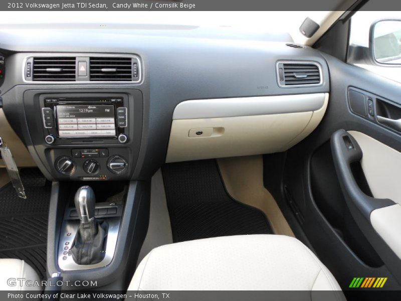 Candy White / Cornsilk Beige 2012 Volkswagen Jetta TDI Sedan