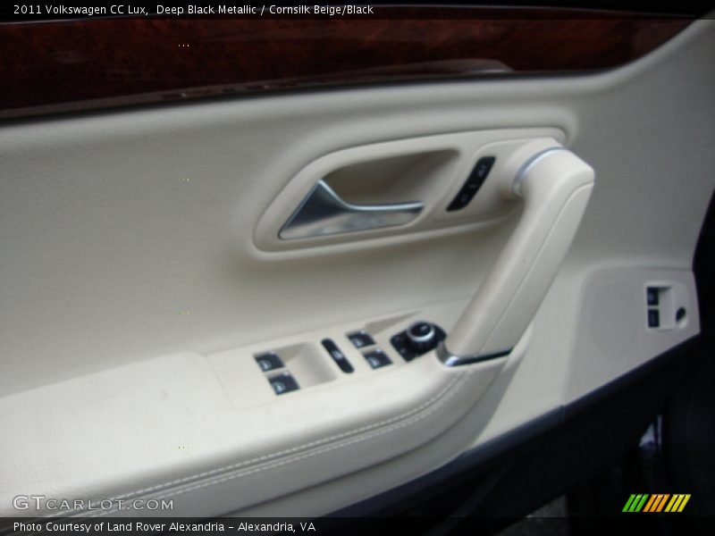 Deep Black Metallic / Cornsilk Beige/Black 2011 Volkswagen CC Lux