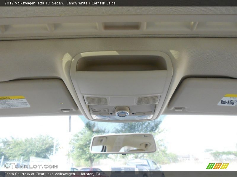 Candy White / Cornsilk Beige 2012 Volkswagen Jetta TDI Sedan