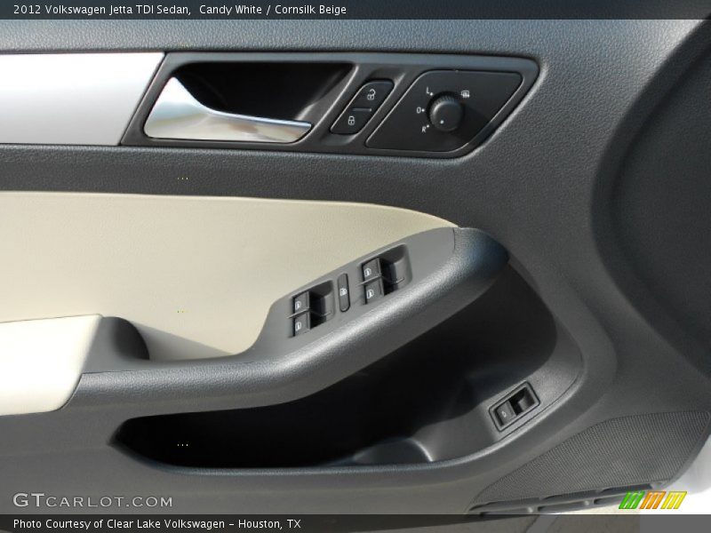 Candy White / Cornsilk Beige 2012 Volkswagen Jetta TDI Sedan