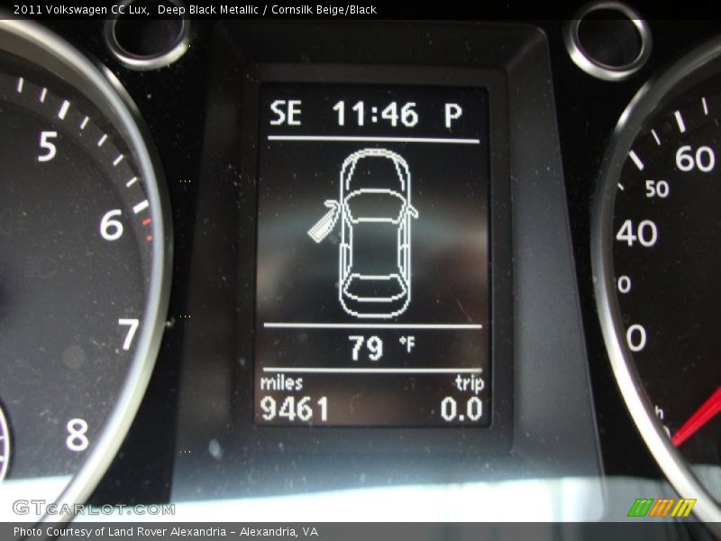 Deep Black Metallic / Cornsilk Beige/Black 2011 Volkswagen CC Lux