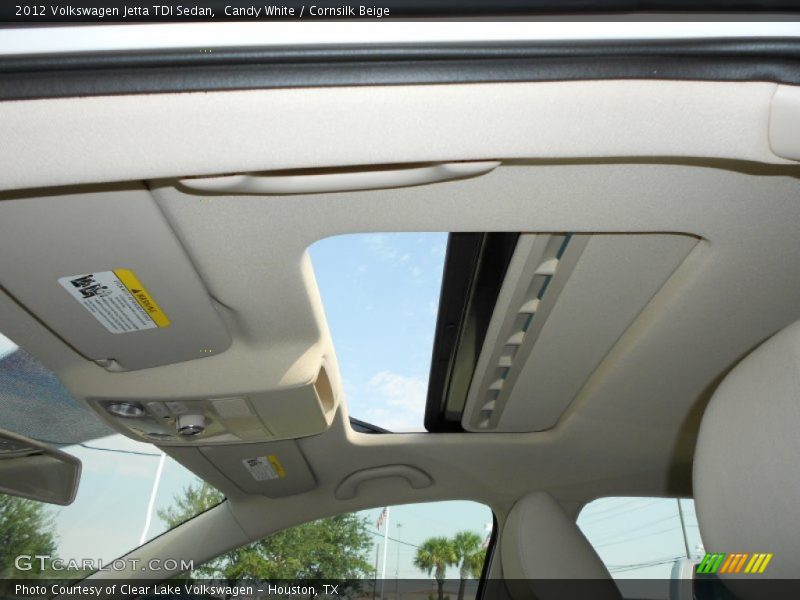 Candy White / Cornsilk Beige 2012 Volkswagen Jetta TDI Sedan