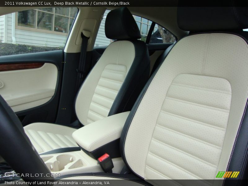 Deep Black Metallic / Cornsilk Beige/Black 2011 Volkswagen CC Lux
