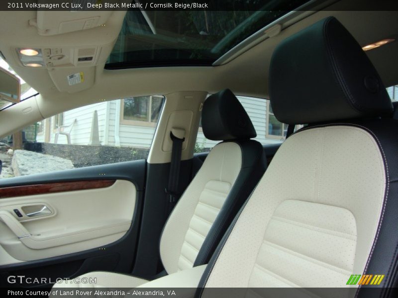 Deep Black Metallic / Cornsilk Beige/Black 2011 Volkswagen CC Lux