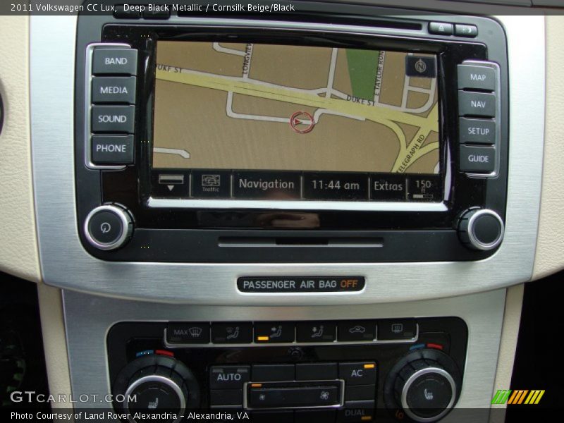 Deep Black Metallic / Cornsilk Beige/Black 2011 Volkswagen CC Lux