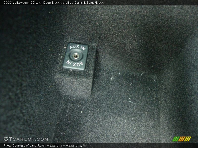 Deep Black Metallic / Cornsilk Beige/Black 2011 Volkswagen CC Lux