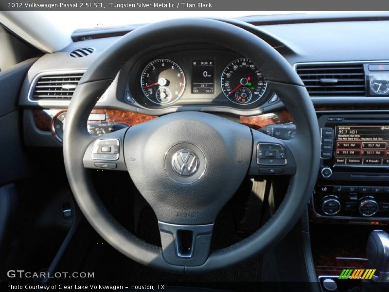 Tungsten Silver Metallic / Titan Black 2012 Volkswagen Passat 2.5L SEL
