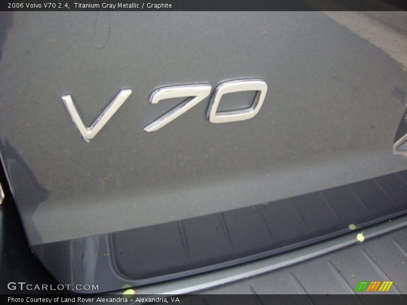 Titanium Gray Metallic / Graphite 2006 Volvo V70 2.4
