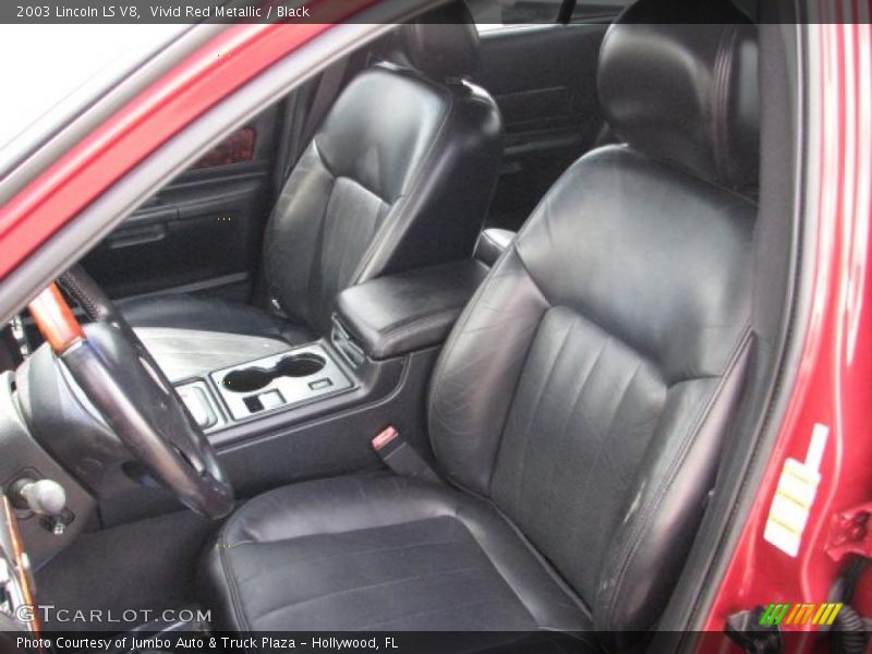 Vivid Red Metallic / Black 2003 Lincoln LS V8