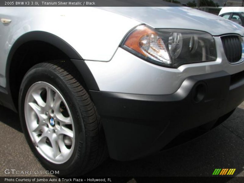 Titanium Silver Metallic / Black 2005 BMW X3 3.0i