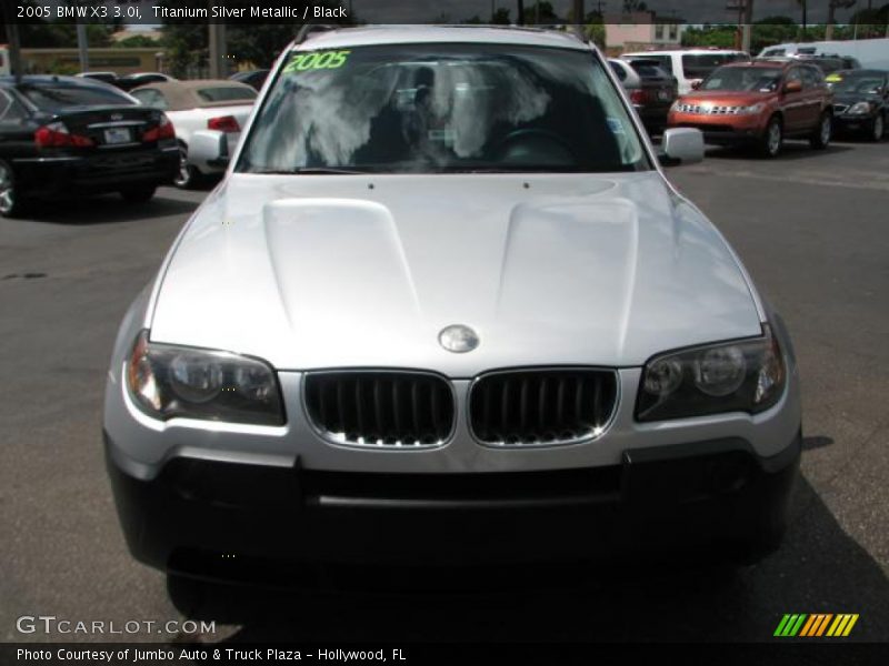 Titanium Silver Metallic / Black 2005 BMW X3 3.0i