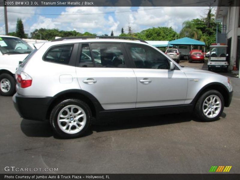 Titanium Silver Metallic / Black 2005 BMW X3 3.0i