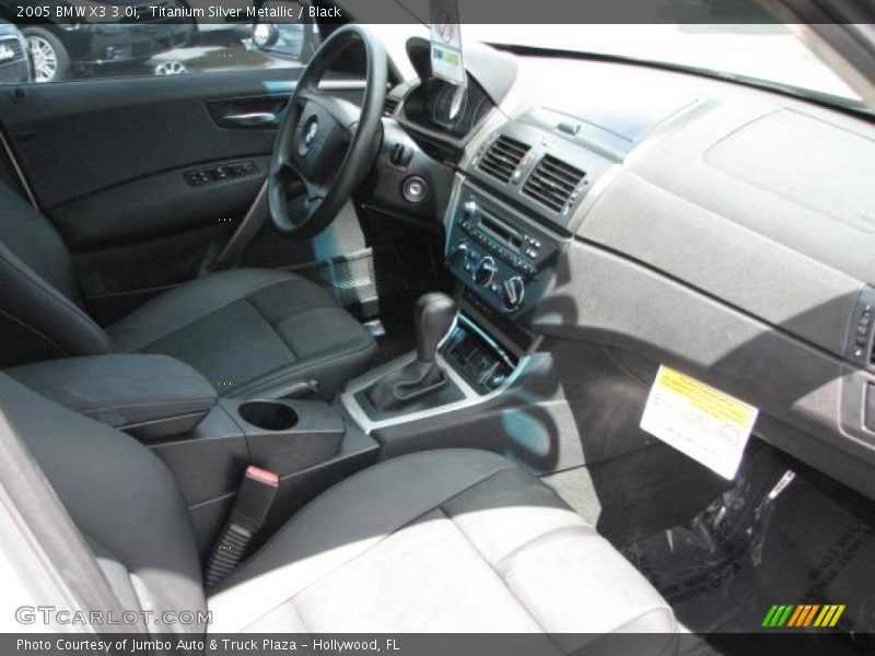 Titanium Silver Metallic / Black 2005 BMW X3 3.0i