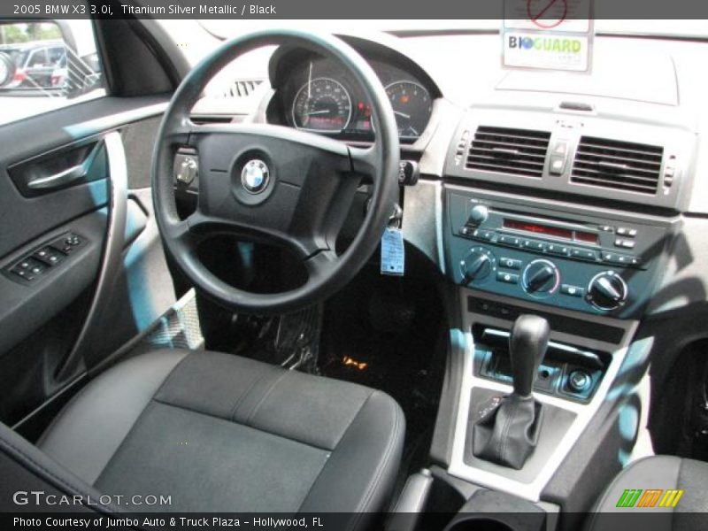 Titanium Silver Metallic / Black 2005 BMW X3 3.0i