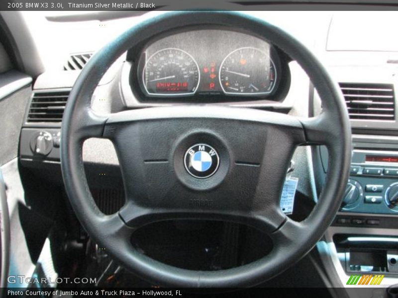 Titanium Silver Metallic / Black 2005 BMW X3 3.0i