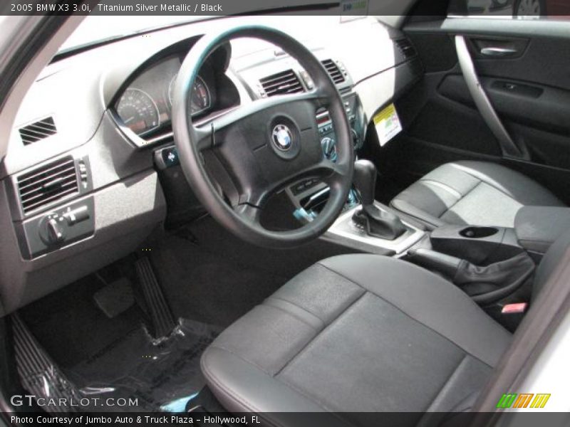 Titanium Silver Metallic / Black 2005 BMW X3 3.0i
