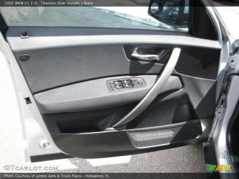 Titanium Silver Metallic / Black 2005 BMW X3 3.0i