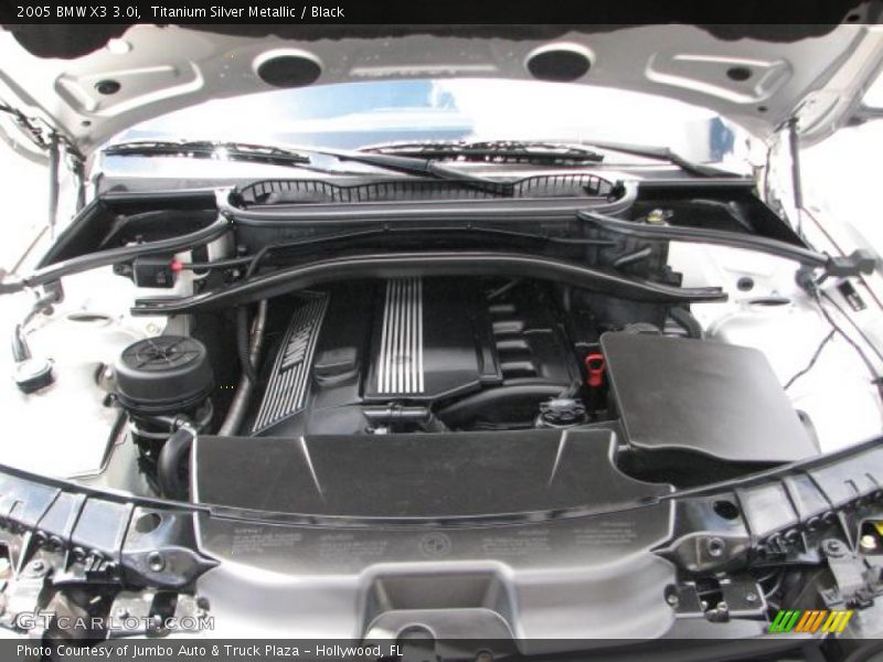 Titanium Silver Metallic / Black 2005 BMW X3 3.0i