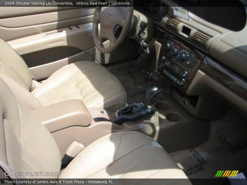 Inferno Red Pearl / Sandstone 2004 Chrysler Sebring LXi Convertible