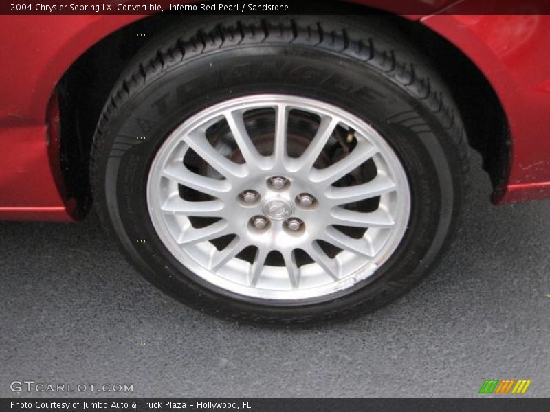 Inferno Red Pearl / Sandstone 2004 Chrysler Sebring LXi Convertible
