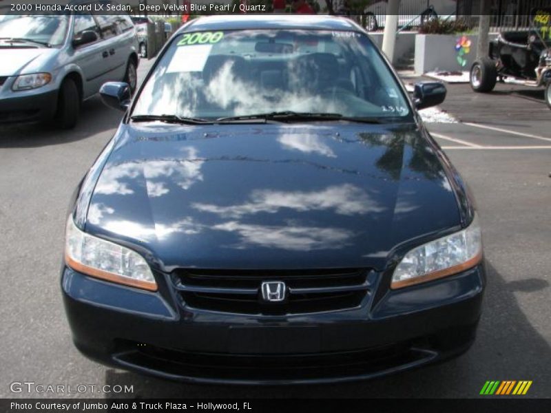 Deep Velvet Blue Pearl / Quartz 2000 Honda Accord LX Sedan