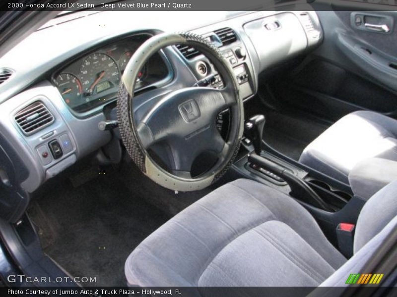 Deep Velvet Blue Pearl / Quartz 2000 Honda Accord LX Sedan