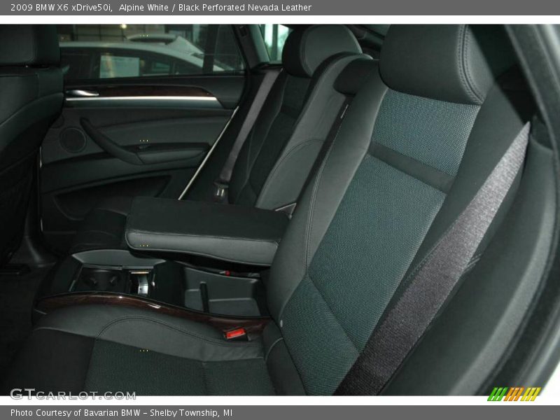 Alpine White / Black Perforated Nevada Leather 2009 BMW X6 xDrive50i