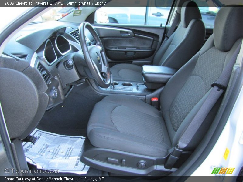 Summit White / Ebony 2009 Chevrolet Traverse LT AWD