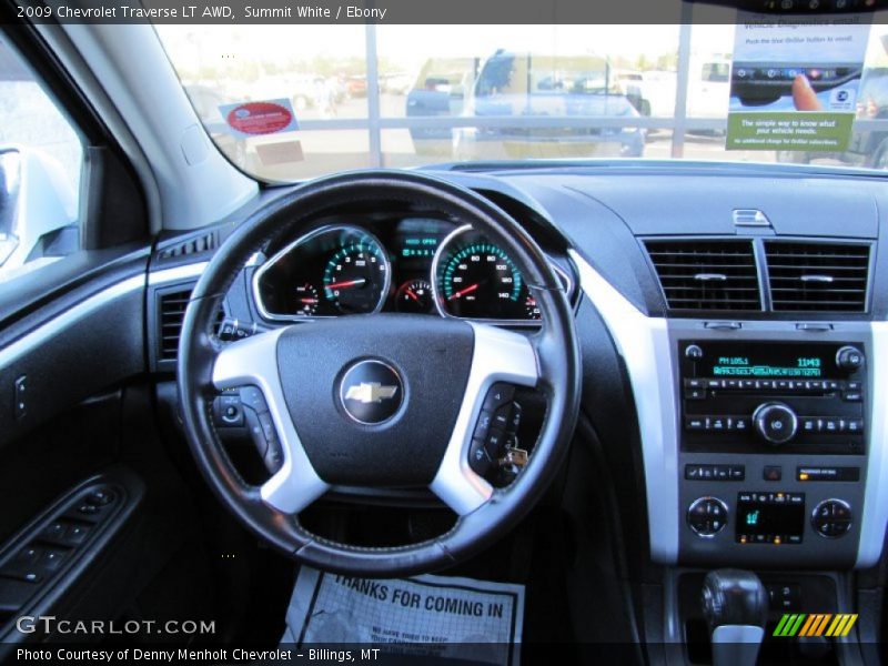 Summit White / Ebony 2009 Chevrolet Traverse LT AWD