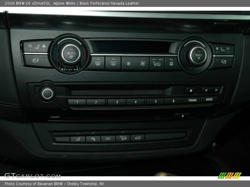 Alpine White / Black Perforated Nevada Leather 2009 BMW X6 xDrive50i