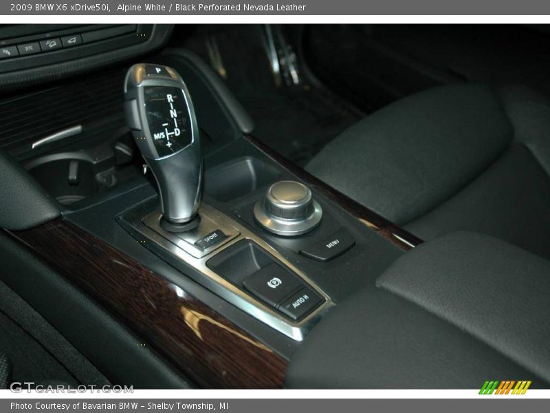 Alpine White / Black Perforated Nevada Leather 2009 BMW X6 xDrive50i